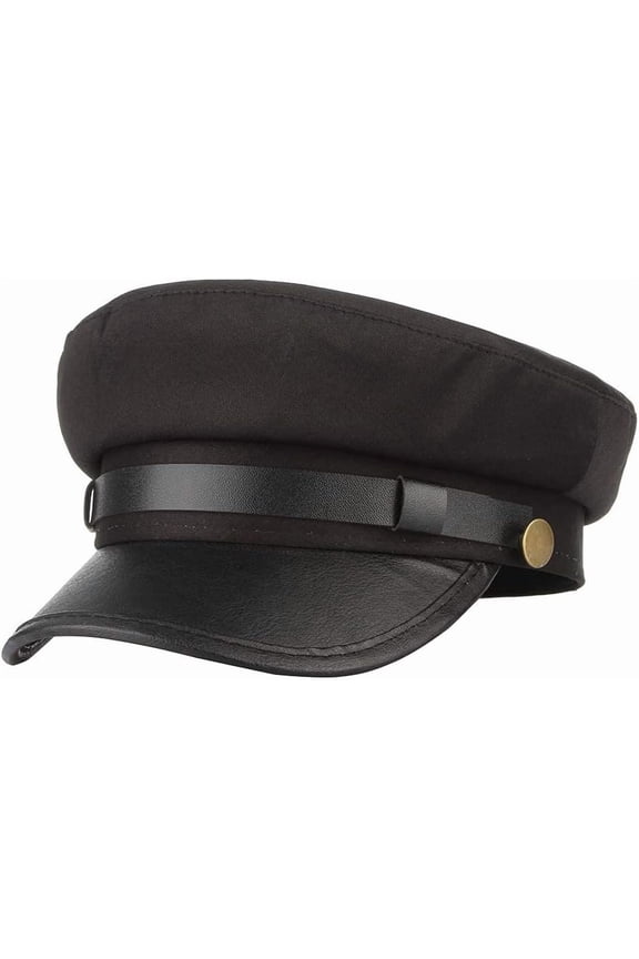 Chauffeur Hat for Men Women, Classic Captain Hat Newsboy Cap Costume Hats