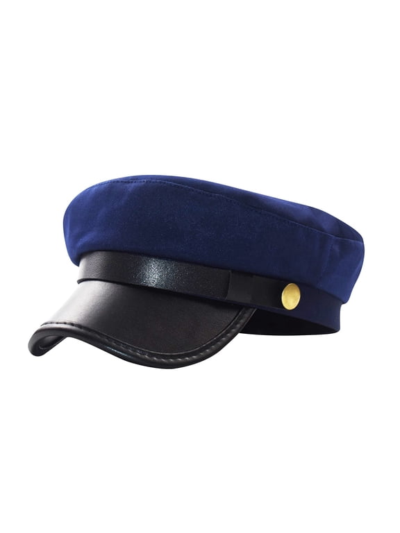 Chauffeur Hat for Men Women Classic Vintage Newsboy Cap Costume Hats Beret Cap Black