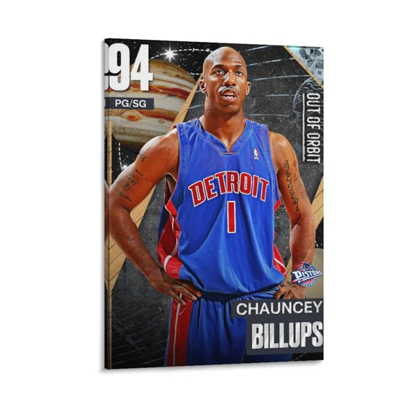 Chauncey Billups Poster Basketball Player (30) Posters Art Print Wall Photo Paint Poster Hanging Picture Family Bedroom Decor Gift 12x18inch(30x45cm)