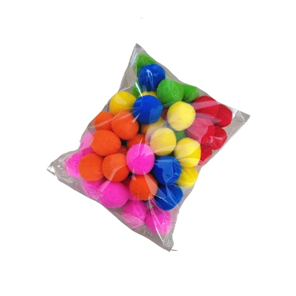 Chaungfeng Wool Felt Balls Beads, 2" Reusable 6 Color Water Sponge Balls for Pool, Pack of 24