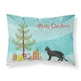 thumbnail image 1 of Chausie Black Cat Merry Christmas Fabric Standard Pillowcase, 1 of 4