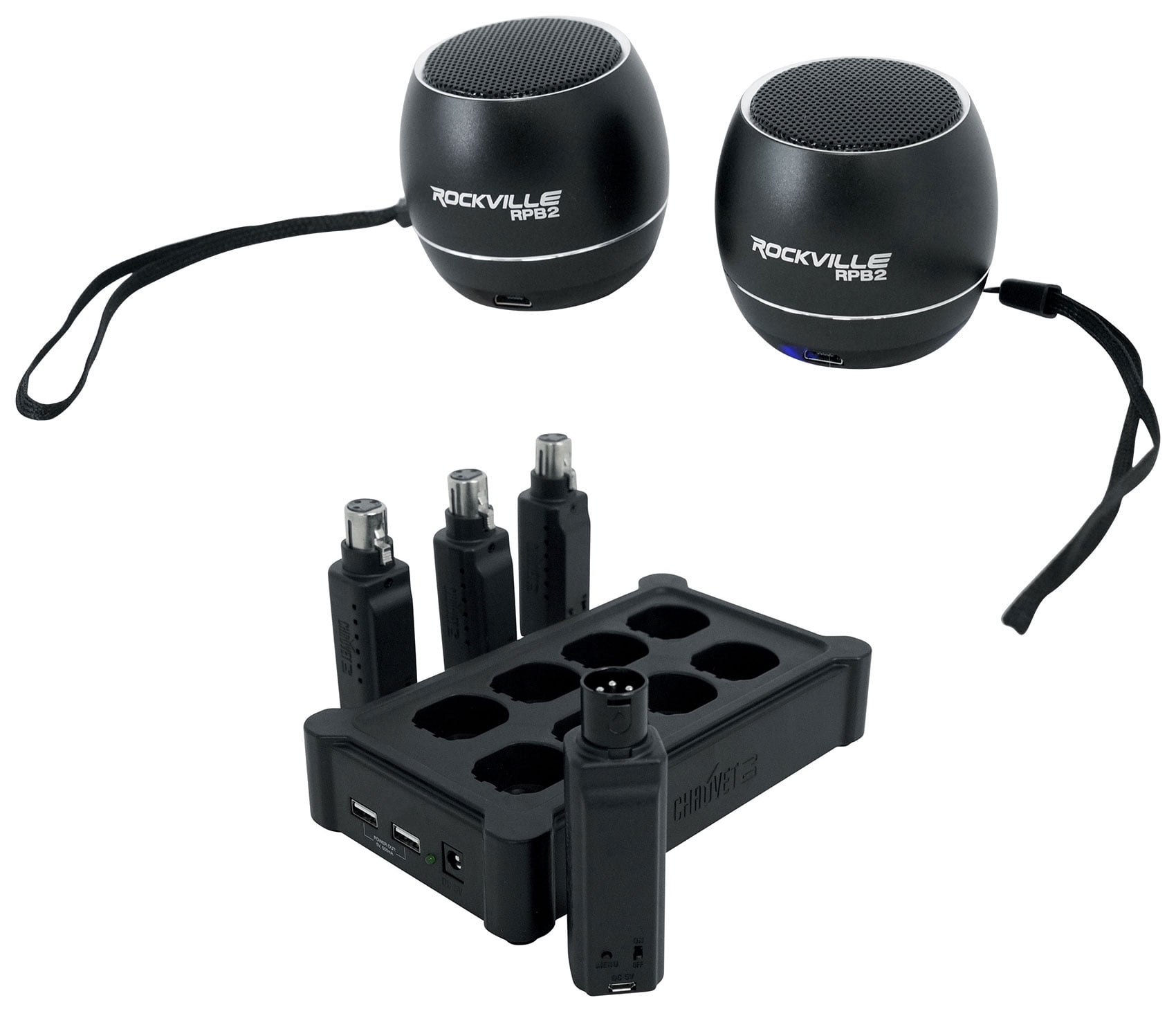 Chauvet D-Fi XLR Pack Turns DMX Lights into Wireless DMX+(2) Bluetooth Speakers