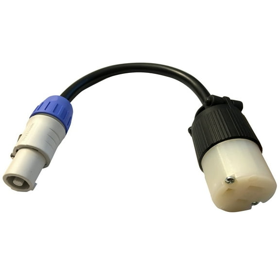 CHAUVET DJ PowerKon to Edison Adapter Cable, 6"