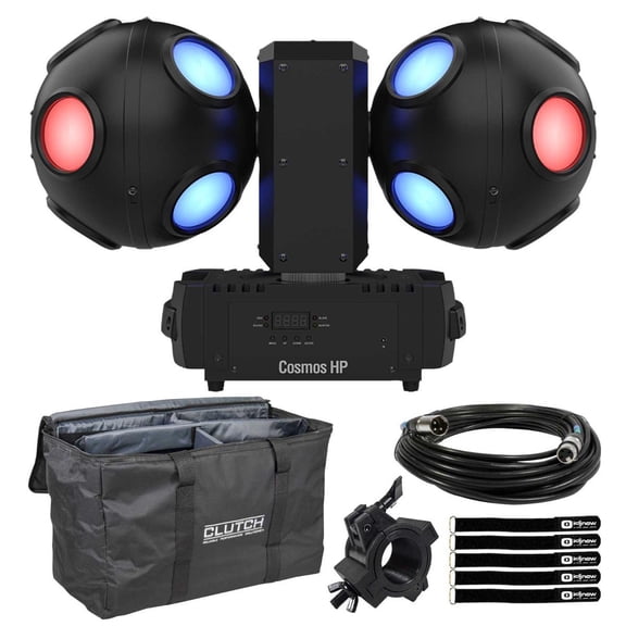 Chauvet DJ Cosmos HP High-Powered LED Effect Light with Utility Tote Bag Package