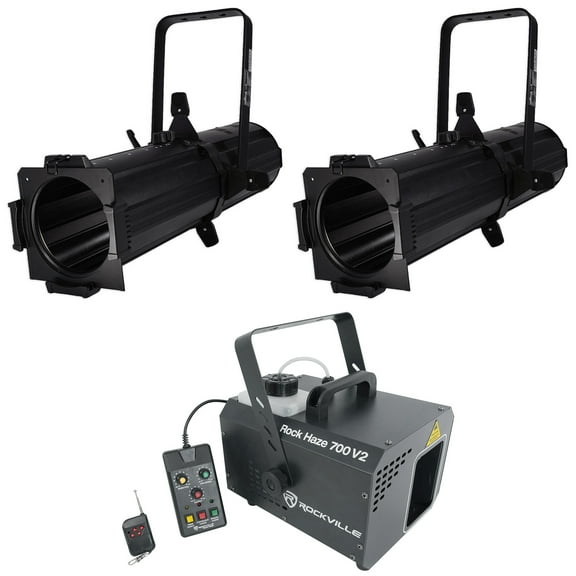 Chauvet DJ EVE E-100Z White Ellipsoidal LED DMX Gobo Projector Spot Light+Hazer