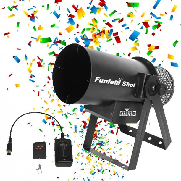 Chauvet DJ FUNFETTI SHOT Professional Party Confetti Cannon Launcher w