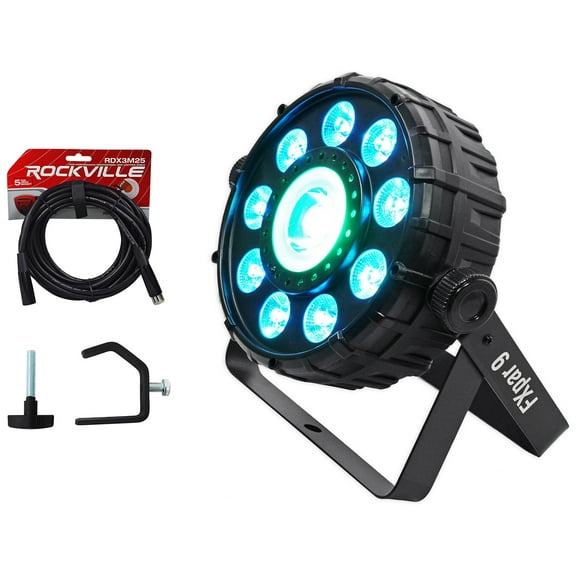 Chauvet DJ FX Par 9 DMX Multi-Effect LED/SMD RGB+UV Par Strobe Light+Cable+Clamp