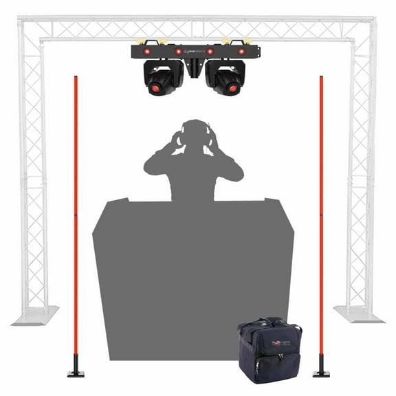 Chauvet DJ Freedom Flex Stick X4 RGB+WW LED Tube 4-Pack with GigBAR Bridge ILS Lighting System Package