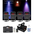 thumbnail image 1 of Chauvet DJ Freedom H1 X4 (4) Wireless Wash Lights+Bag+Charger+Remote+LED Fogger, 1 of 11
