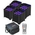thumbnail image 1 of Chauvet DJ Freedom Par H9 IP TRUE Wireless, Battery-Operated Hex-Color LED Uplights 4 Package Bundle, 1 of 9