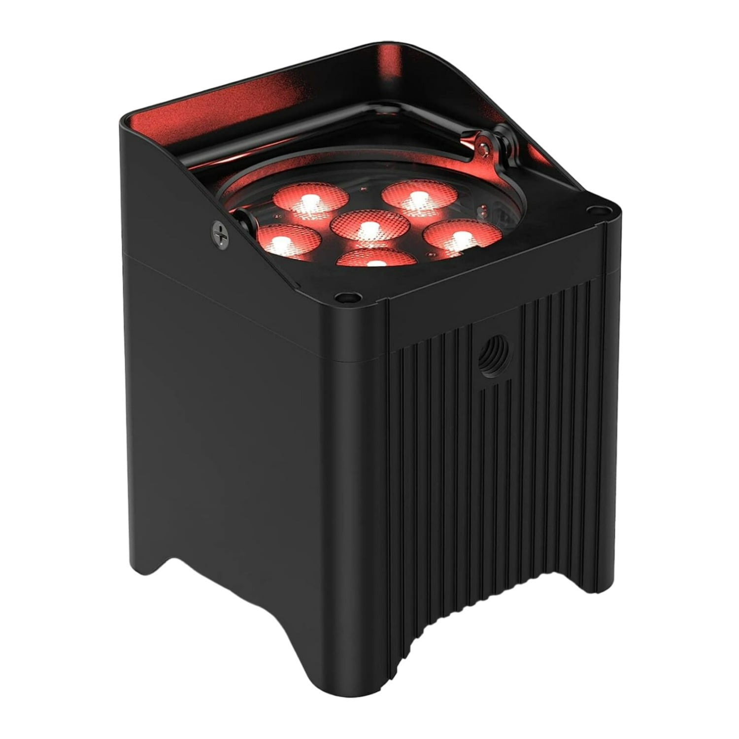 Black Compact Wireless RGB LED Light Fixture