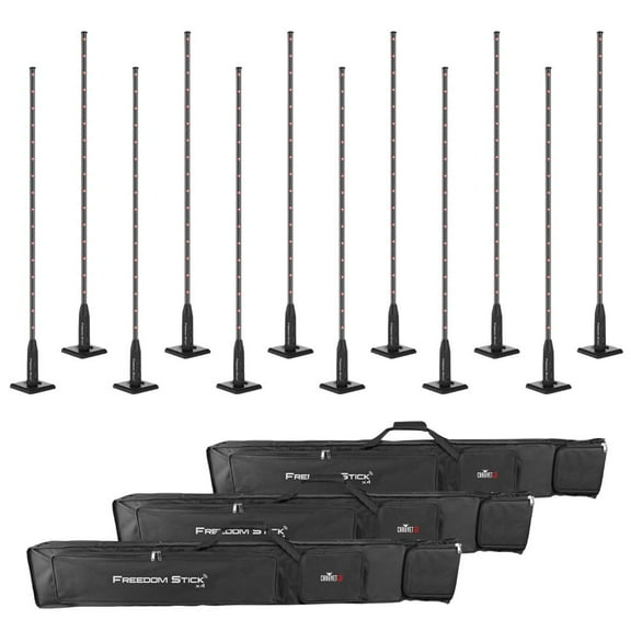 Chauvet DJ Freedom Stick X4 Free-Standing LED Arrays Twelve Package