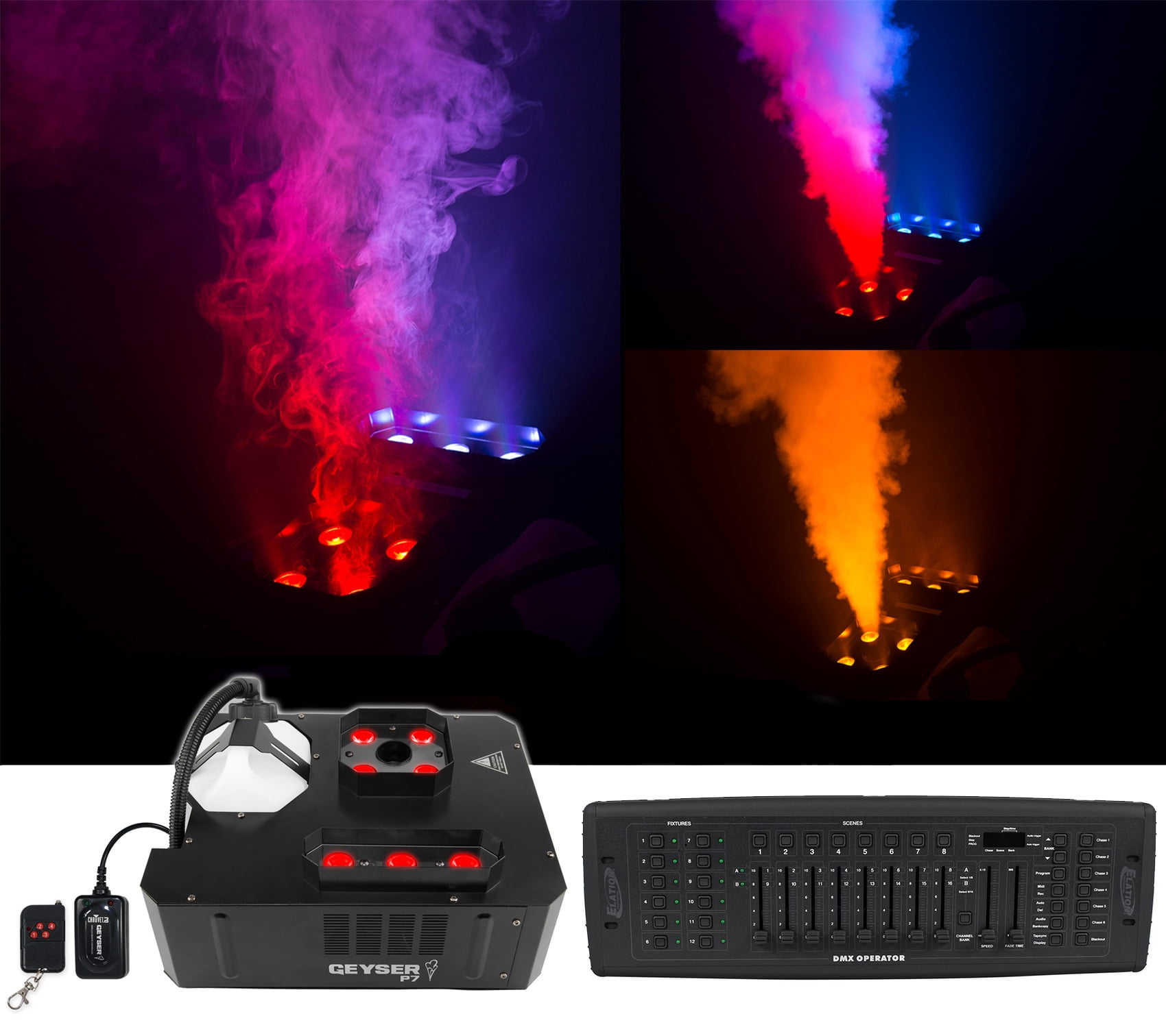Chauvet Remote Controlled Fog Machine, Metal/Plastic Black, 15.70" x 14.20" x 8.20", 532.8 oz