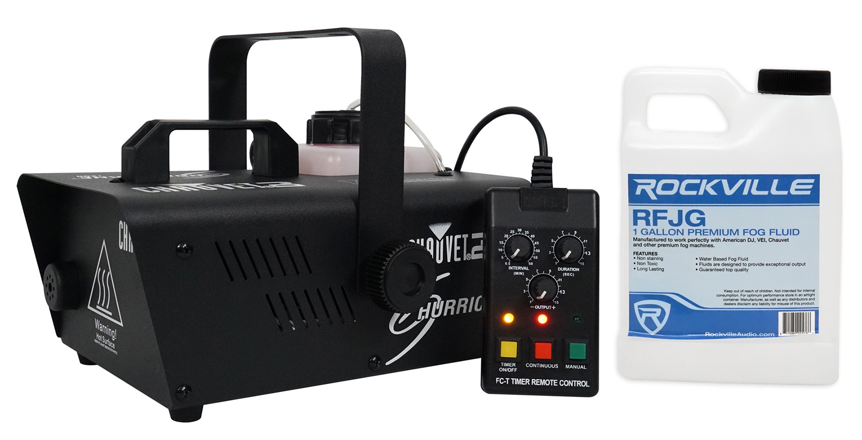 Chauvet DJ H1200 Hurricane 1200 Fog Machine W/Remote Timer-18,000 CFM+Fog Fluid