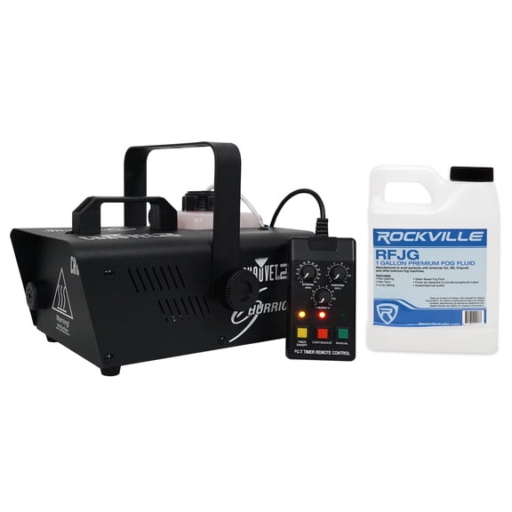 Chauvet DJ H1200 Hurricane 1200 Fog Machine W/Remote Timer-18,000 CFM+Fog Fluid