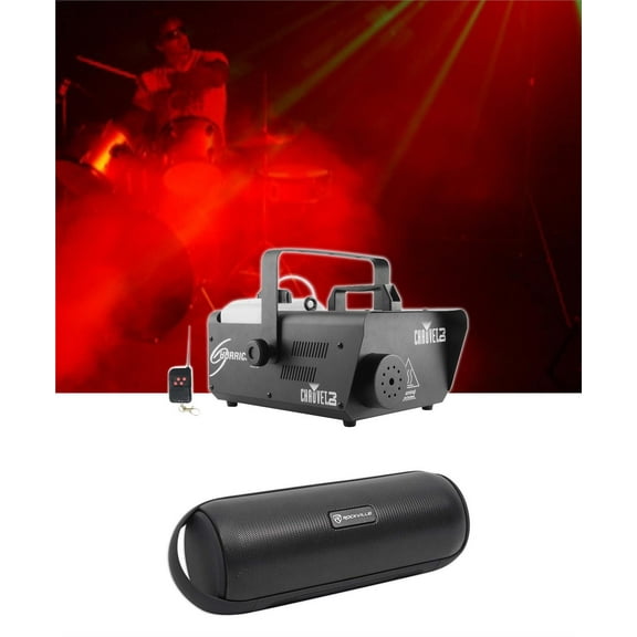 Chauvet DJ H1600 Hurricane 1600 DMX Fog Machine+Remote Timer -25,000 CFM+Speaker