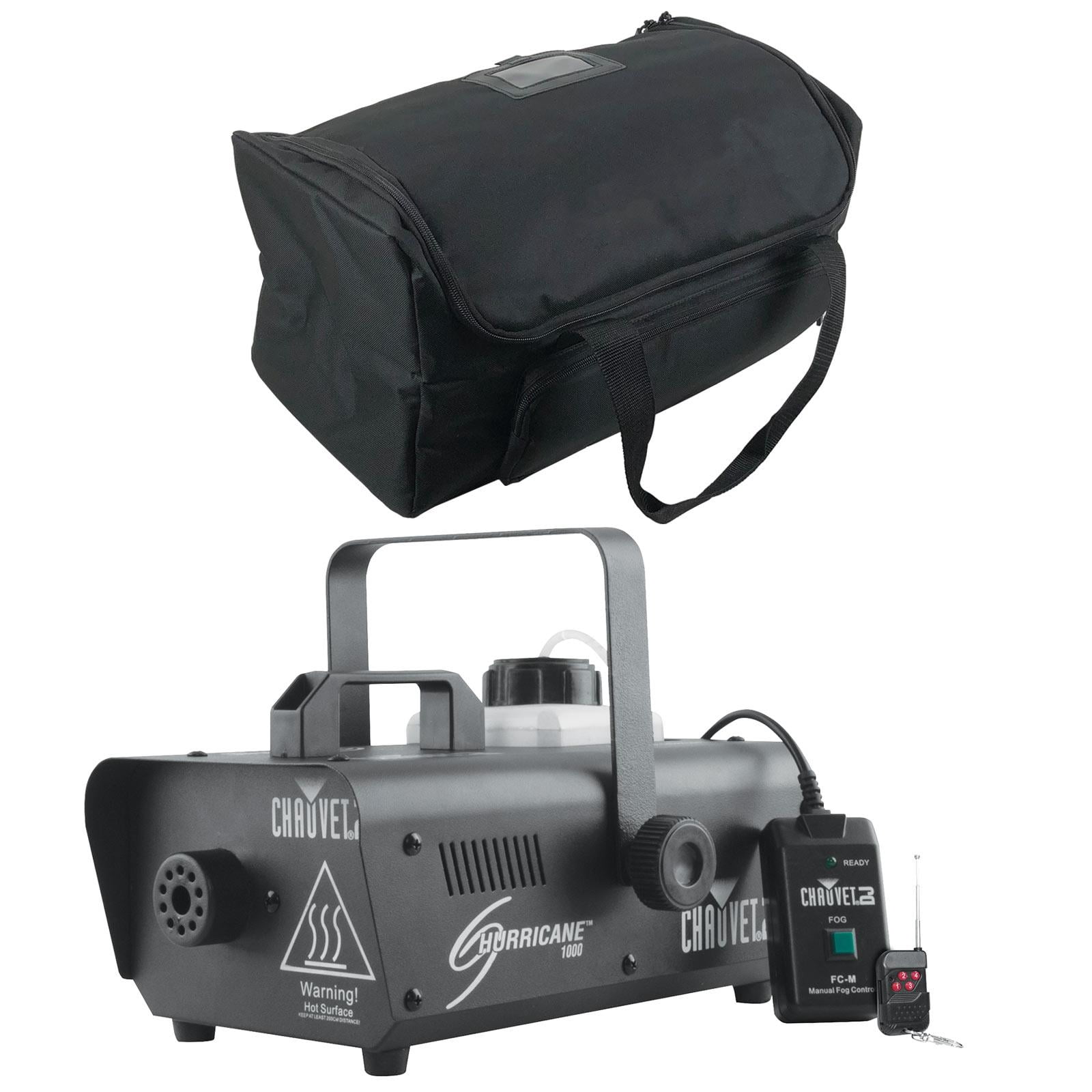 Chauvet DJ Hurricane 1000 Fog Machine with Carry Bag Package