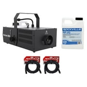 Chauvet DJ Hurricane 2000 Professional DMX Fog Machine Fogger+Fluid+25 ft Cables