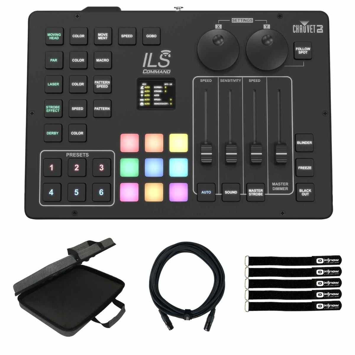 Chauvet DJ ILS Command Lighting Controller for all ILS Fixtures with Multipurpose EVA Case Package