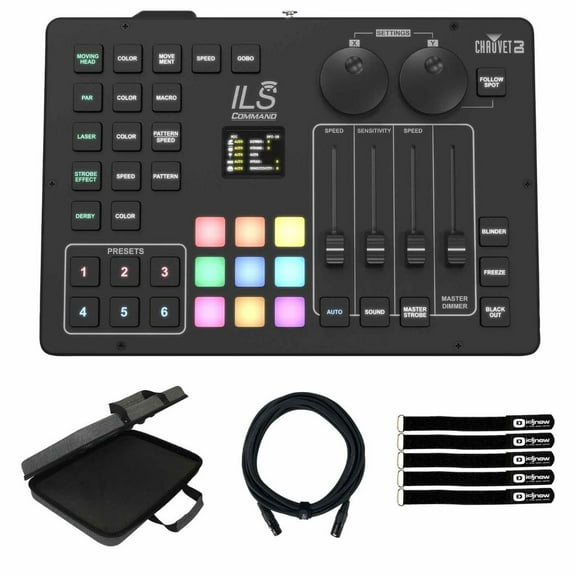 Chauvet DJ ILS Command Lighting Controller for all ILS Fixtures with Multipurpose EVA Case Package