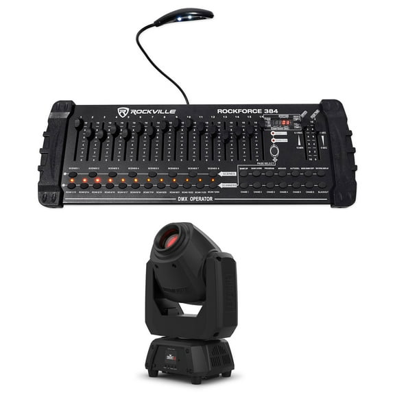Chauvet DJ Intimidator Spot 260X Moving Head Light w/RF Receiver+DMX Controller