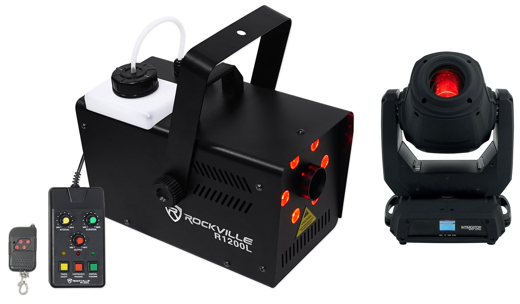 Chauvet DJ Intimidator Spot 375ZX DMX Moving Head Light+LED Fog Machine 375Z X