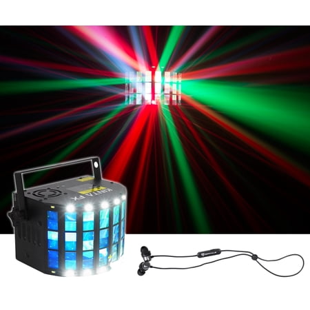Chauvet DJ KINTA FX Multi-Effect DMX Light w/ Laser,Strobe+Derby + Earbuds