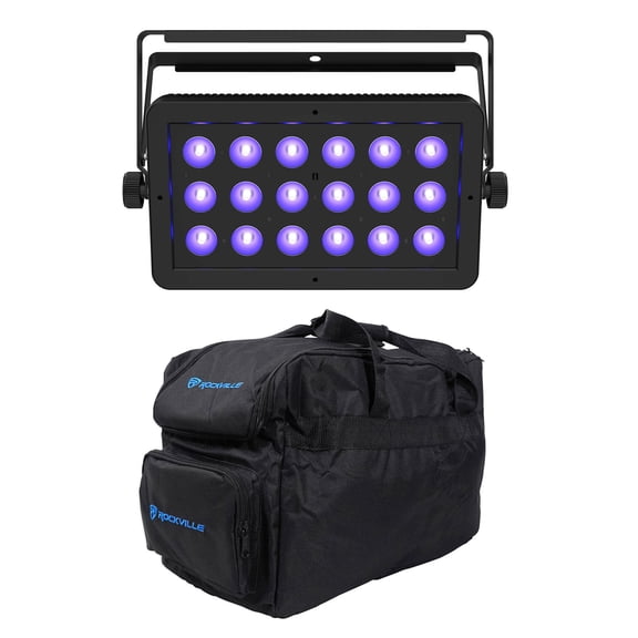 Chauvet DJ LED Shadow 2 ILS DMX Black Light w/Eye Candy Effects D-Fi USB+Bag