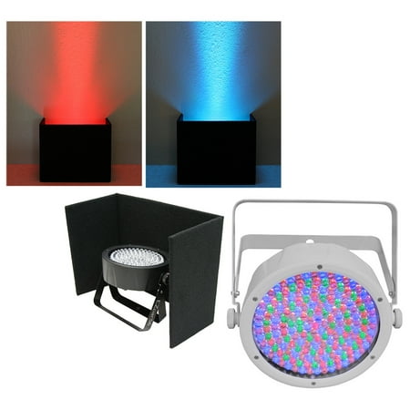 Chauvet DJ Lighting EZpar64 RGBA White Battery LED Uplighting & Up Light Cover