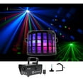 thumbnail image 1 of Chauvet DJ Mini Kinta IRC DMX LED RGBW Derby Club Stage Effect Beam Light+Fogger, 1 of 11
