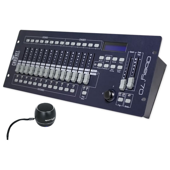 Chauvet DJ OBEY 70 DMX Controller+Pressure Sensitive Joystick+Bluetooth Speaker