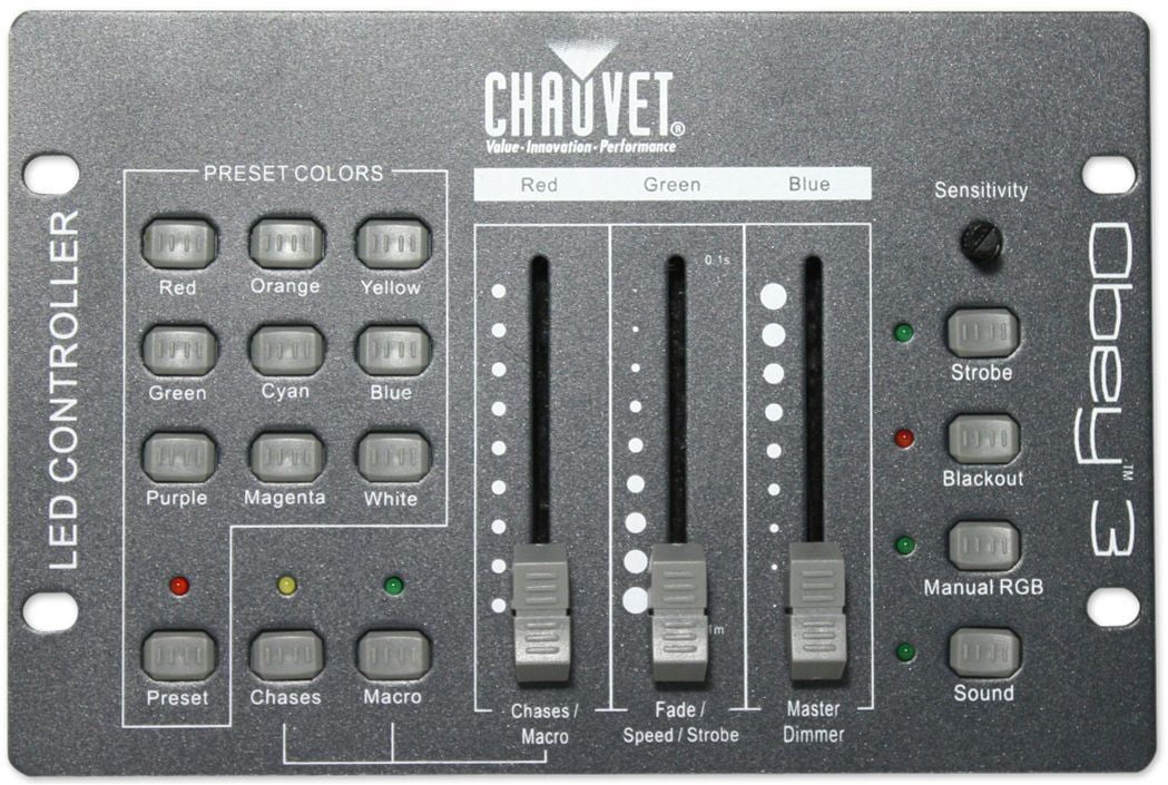 Chauvet DJ Obey 3 Universal Dmx Lighting Controller For Church Stage Performance