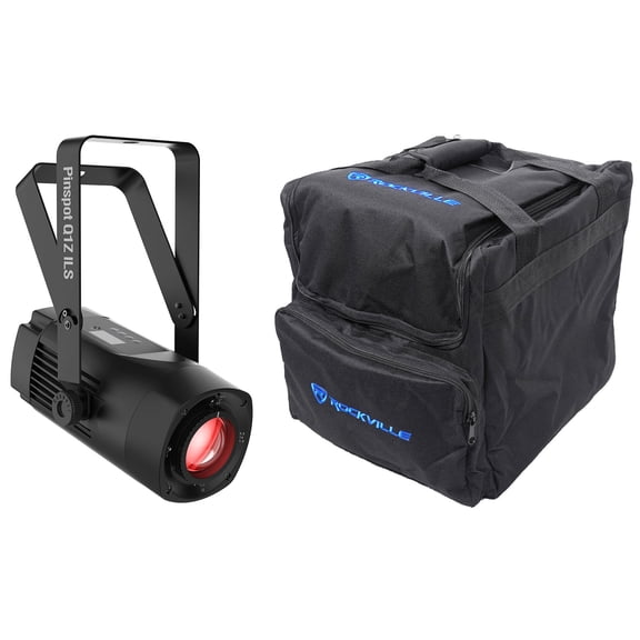 Chauvet DJ PINSPOT  Q1Z ILS 20w RGBW LED DMX Compact Pin Spot Light+Travel Bag