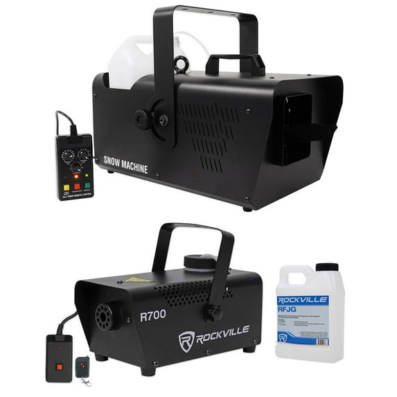 Chauvet DJ SM 250 Portable DMX Snow Machine w/ Remote+Free Fog Machine w/ Remote