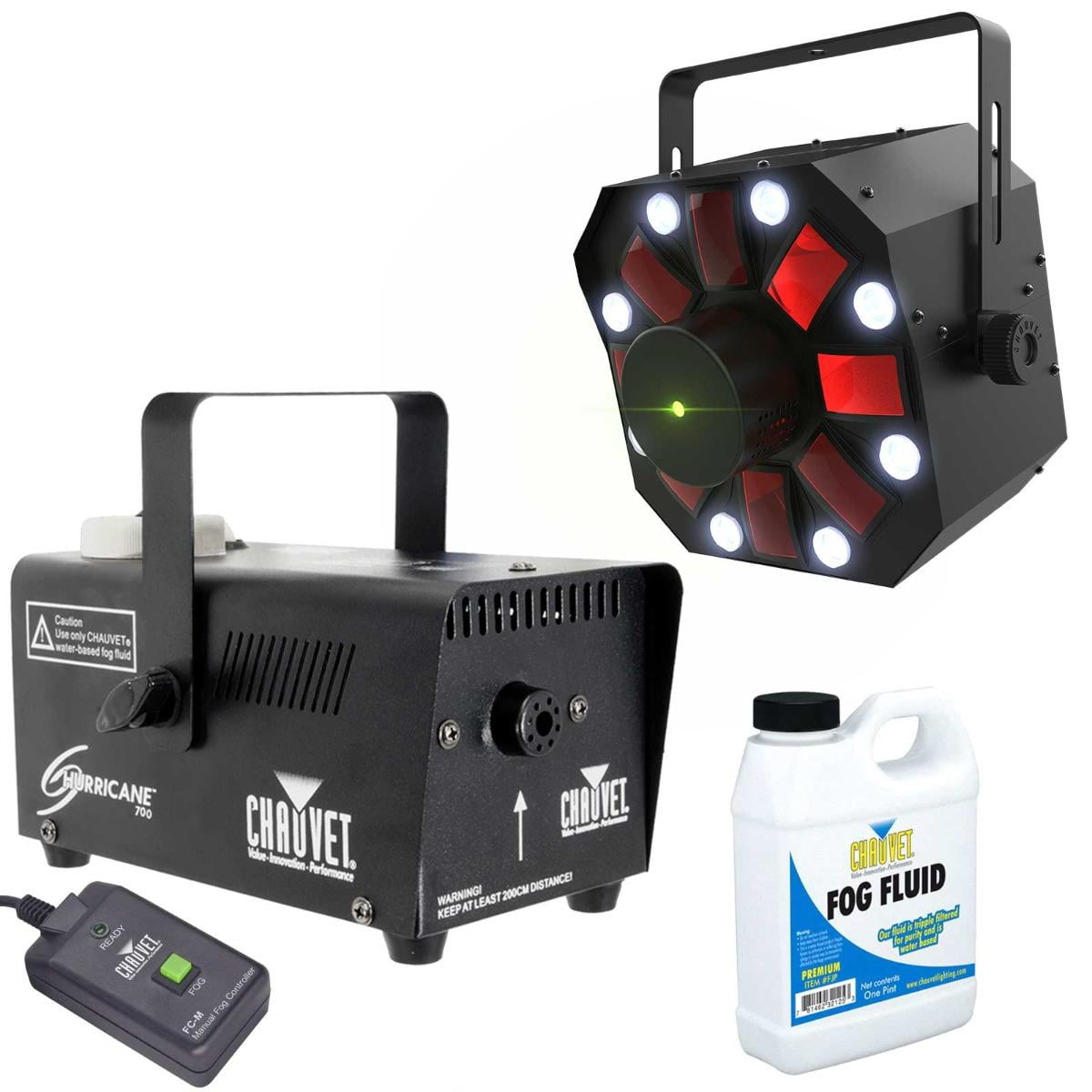 Chauvet DJ SWARM5FXILS ILS 3-in-1 LED Effect Light with Hurricane 700 Fog Machine Package