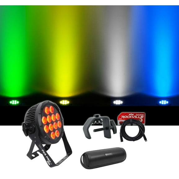 Chauvet DJ SlimPar Pro H USB D-Fi RGBAW+UV LED Wash Light+Cable+Clamp+Speaker