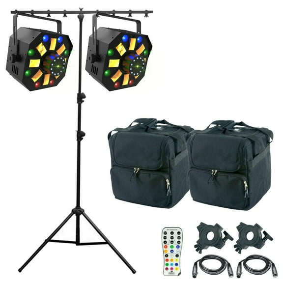 Chauvet DJ Swarm Wash FX ILS 4-in-1 LED Effect Fixture Duo Package with Stand
