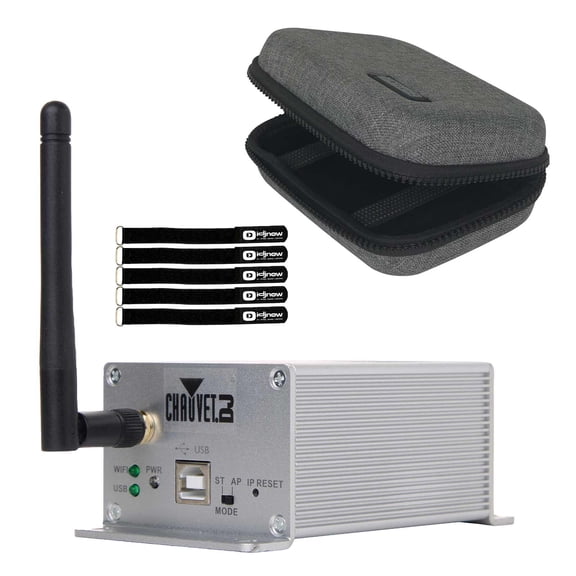 Chauvet DJ Xpress 1024W Self-Contained Aluminum DMX Interface for ShowXpress Software with Case Package