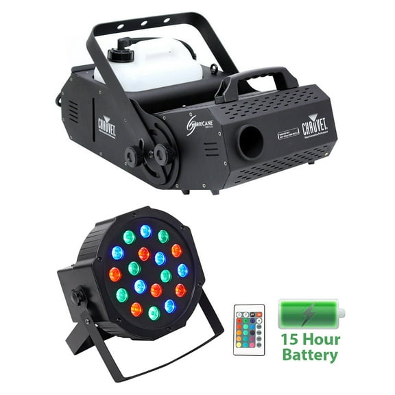Chauvet HURRICANE H-1800 FLEX Fog / Smoke Machine H1800+Battery Par Light