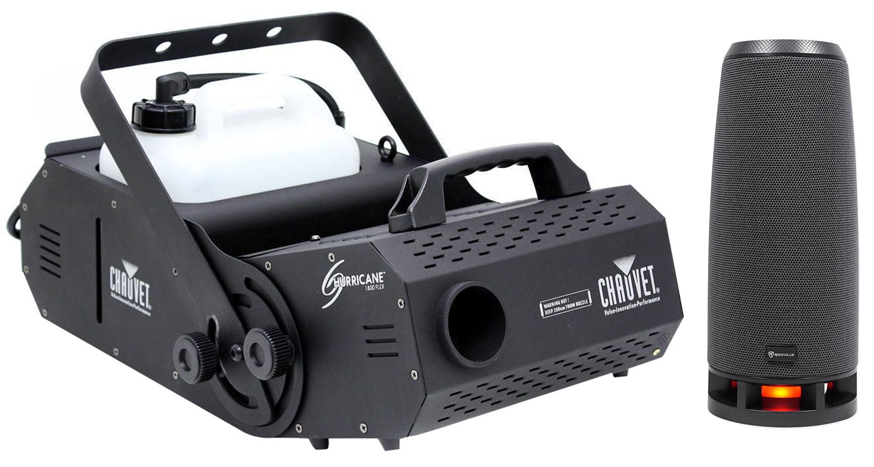 Chauvet HURRICANE H-1800 FLEX Fog / Smoke Machine H1800+RockShip Speaker