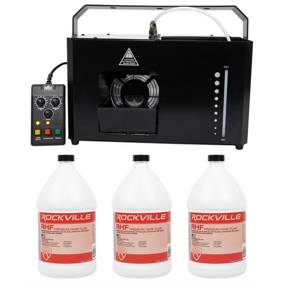 Chauvet Hurricane Haze 4D DMX Hazer Machine w/ Remote+Timer+(3) Gallons Fluid