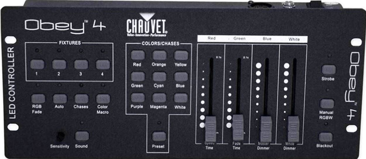 Chauvet Obey 4 Compact DMX-512 Lighting Controller For Church Stage Performance