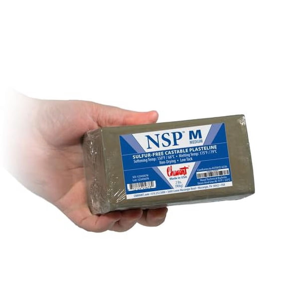 Chavant Clay - NSP Medium Green - Sculpting and Modeling Clay (1/4 Case) Y