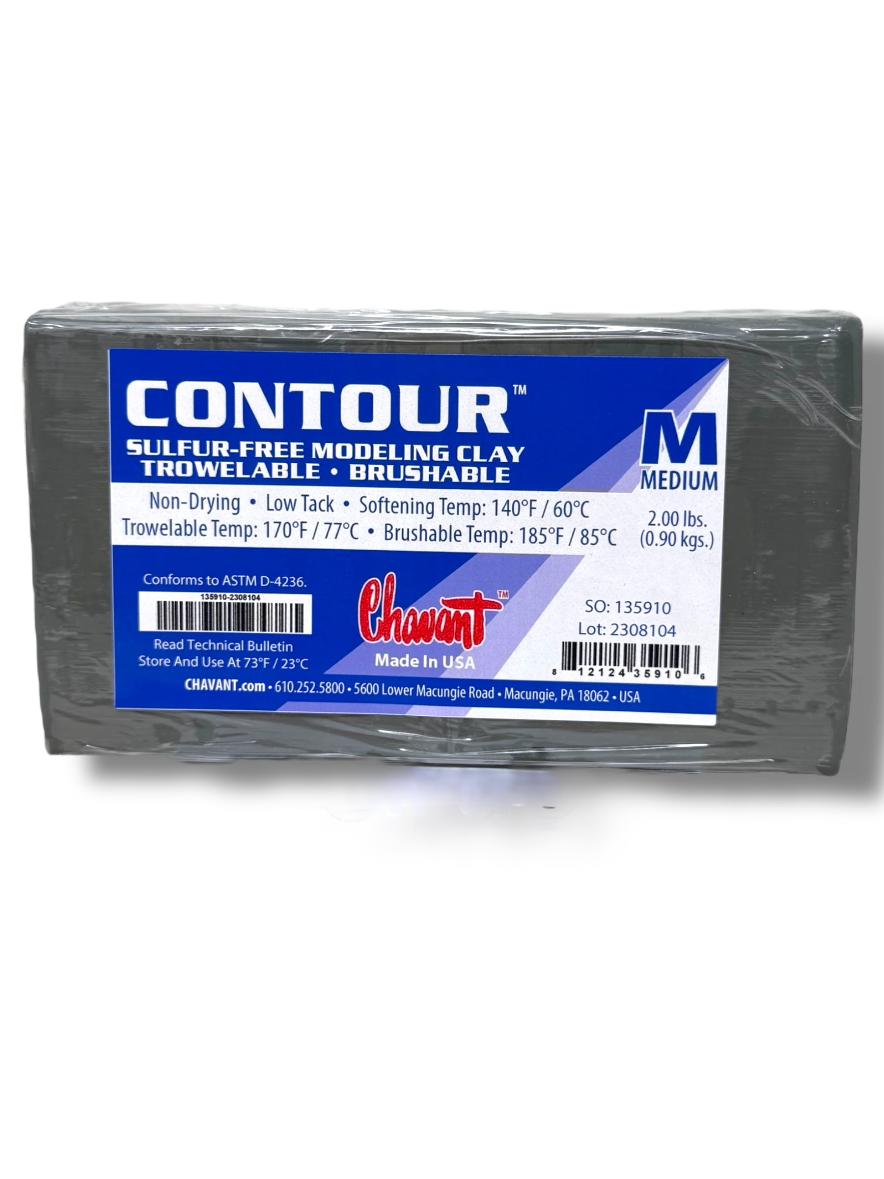 Chavant - Contour Clay - Medium (Monumelt) 2 lbs ( 1 Unit )
