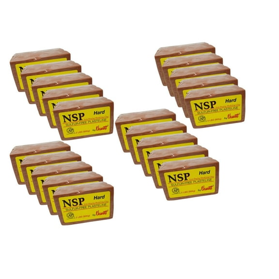 Chavant - NSP - Hard Brown 20x Bricks Full Case ( 40lbs )