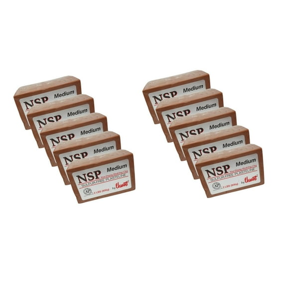 Chavant - NSP - Medium Brown 10x Bricks ( 20lbs )