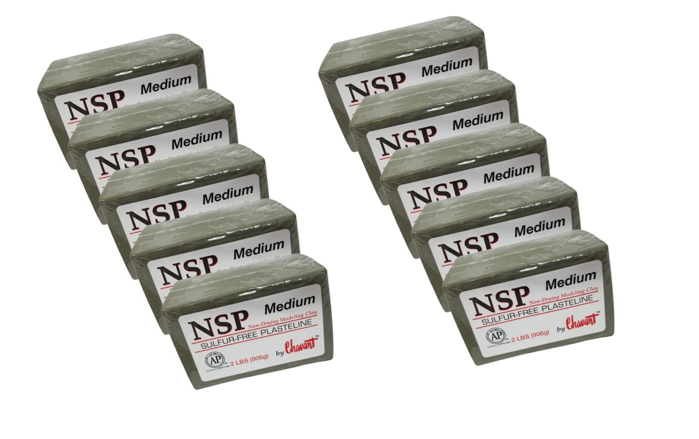 Chavant - NSP - Medium Green 10x Bricks ( 20lbs )