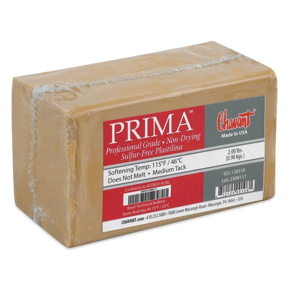 Chavant Prima Plastilina Clay - 2 lb
