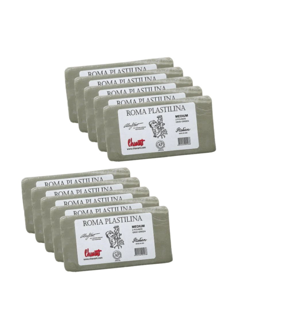 Chavant - Renaissance Plastilina - Medium (Roma Plastilina) 10x Bricks ( 20lbs )