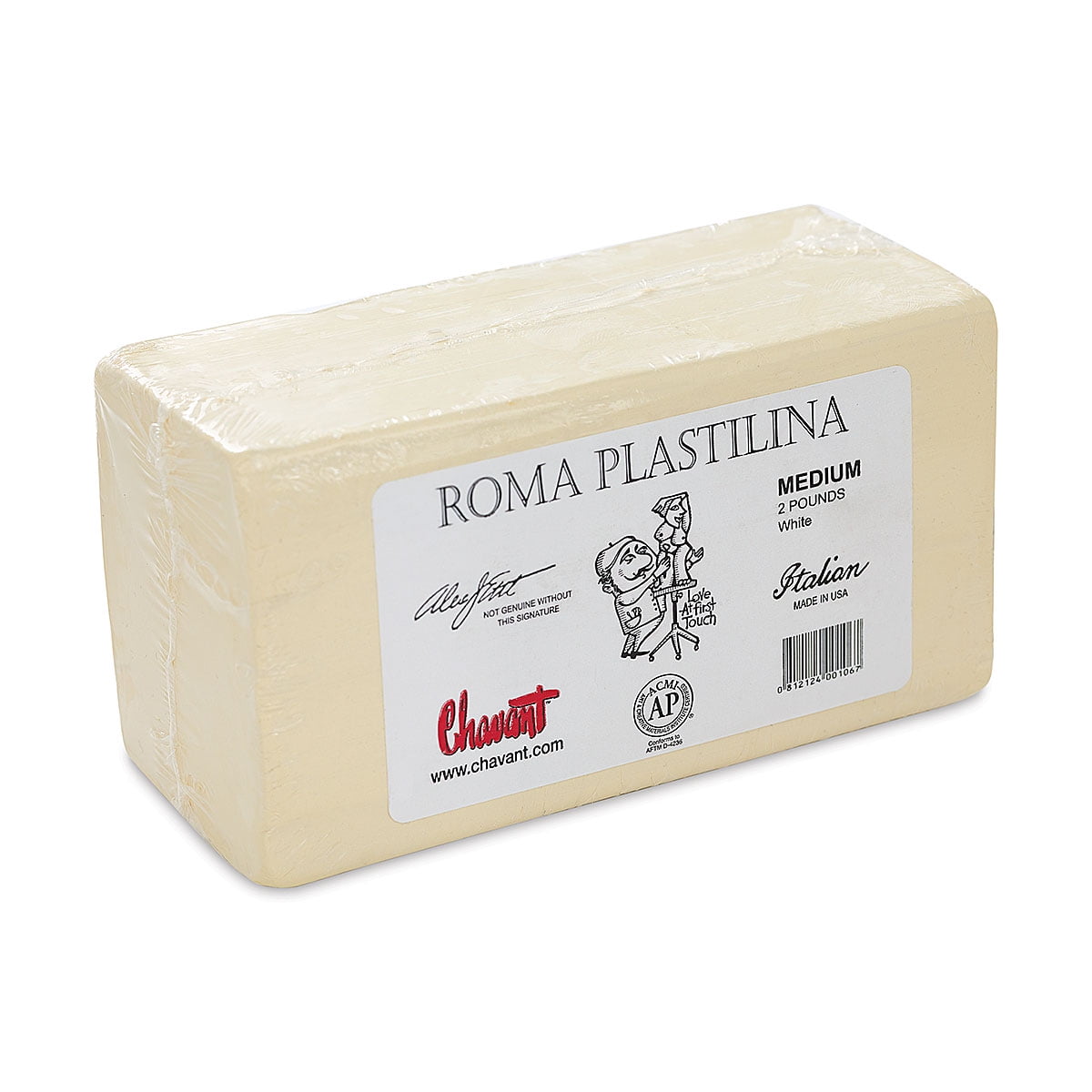 Roma Plastilina White Medium 2lb